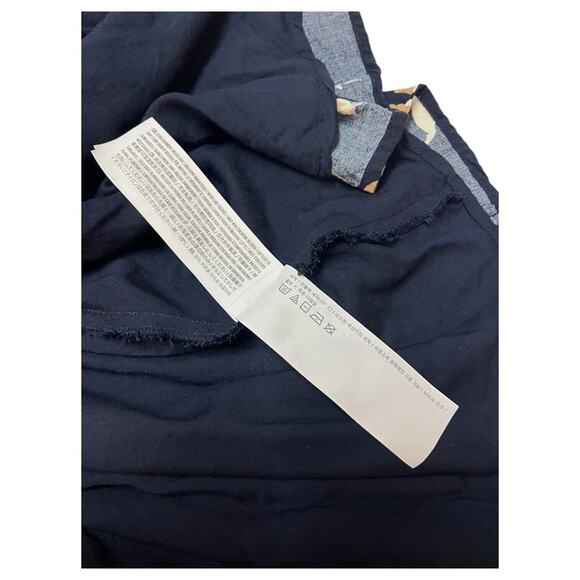 Abercrombie Fitch Wrap Dress Womens Extra Small Blue Floral V Neck Short Sleeve - Picture 6 of 13